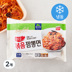 면사랑 볶음짬뽕면 1인분 (냉동), 368g, 2개