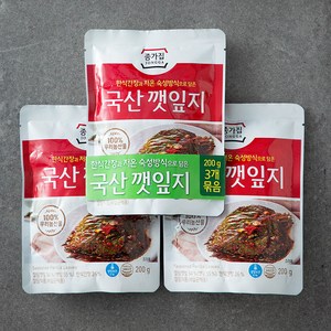 종가집 깻잎지, 200g, 3개