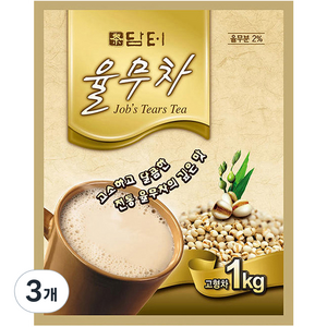 담터 율무차 자판기용, 1kg, 1개입, 3개