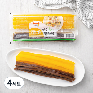 일가집 김밥용 우엉 80g + 단무지 170g, 250g, 4세트