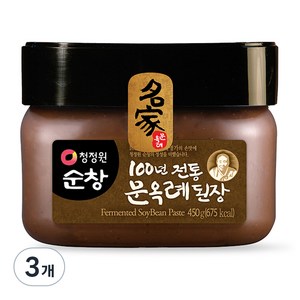 청정원순창 문옥례 된장, 450g, 3개