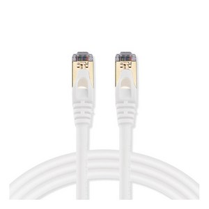애니포트 플러스 프리미엄 고급형 랜선 STP 1M CAT7, 화이트, 1개