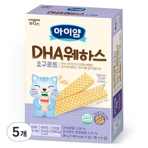 일동후디스 아이얌 DHA 웨하스, 요구르트, 36g, 5개