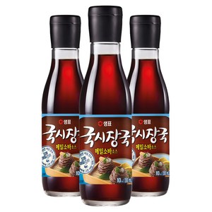 샘표 국시장국 메일소바소스, 350ml, 3개