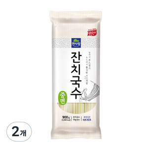 면사랑 잔치국수 중면, 2개, 900g