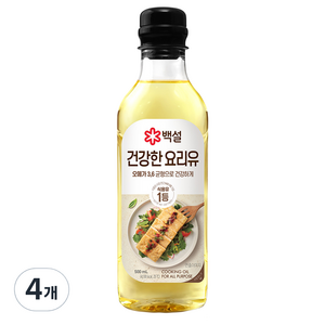 백설 건강한 요리유, 500ml, 4개