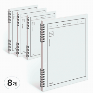 뮤니드 It spring 라인노트, WHITE, 8개