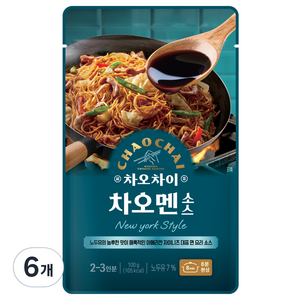 차오차이 차오멘 소스, 100g, 6개