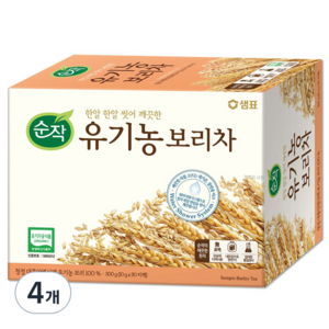 순작 유기농 보리차, 10g, 30개입, 4개