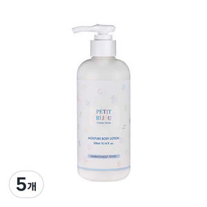 에뛰드하우스 쁘띠비쥬 코튼스노우 모이스춰 바디로션 베이비파우더향, 5개, 300ml