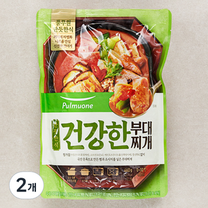 풀무원 반듯한식 건강한 부대찌개 냉장, 460g, 2개