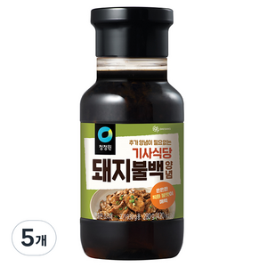 청정원 기사식당 돼지불백양념, 280g, 5개