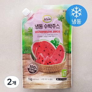 뉴뜨레 수박 주스 (냉동), 1kg, 2개