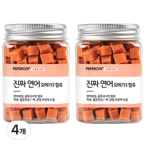 페페로니 애견용 져키 180g, 연어, 4개