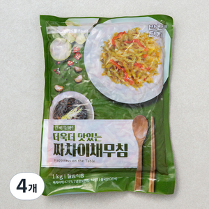 반찬단지 짜사이채 무침, 1kg, 4개