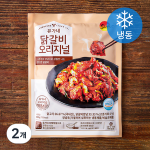 유가네 닭갈비 오리지널 (냉동), 2개, 300g