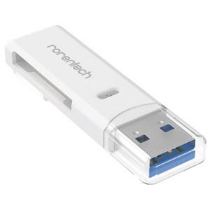 로랜텍 USB 3.0 블랙박스 SD카드 멀티 카드 리더기, RT-U197, 화이트