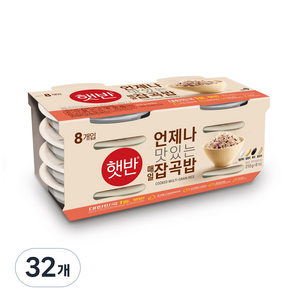 햇반 잡곡밥, 210g, 32개