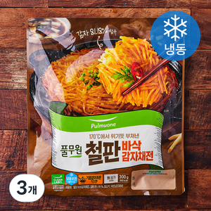 풀무원 철판 바삭감자채전 (냉동), 300g, 3개