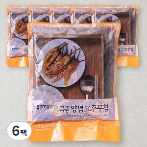 곰곰 양념고추무침, 1kg, 6팩