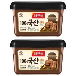해찬들 100% 국산된장, 900g, 2개