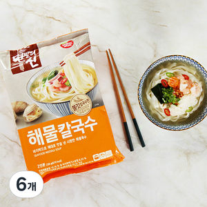 동원 면발의신 해물칼국수 236g, 6개