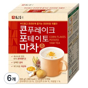 담터 콘푸레이크 포테이토 마차, 22g, 12개입, 6개