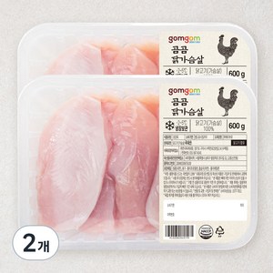 곰곰 닭가슴살 (냉장), 600g, 2개