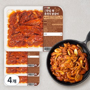 곰곰 한입 쏙 춘천식 닭갈비 (냉장), 600g, 4개