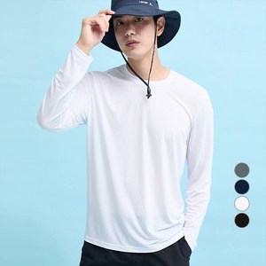 [Lecaf]르까프 남녀공용 롱슬리브 티셔츠 LE4C054WHT