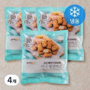 곰곰 에어프라이어용 미니 생선까스(냉동), 500g, 4개