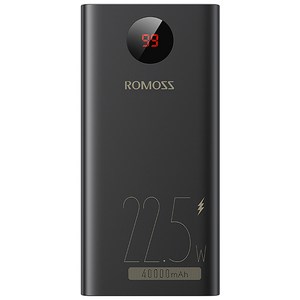 로모스 22.5W 고속충전 대용량 보조배터리 40000mAh 멀티단자, PEA40PF, 블랙