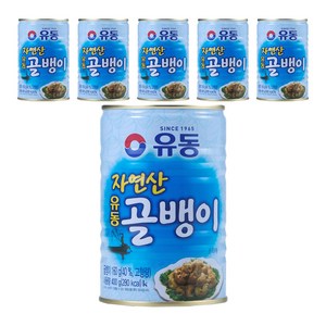 유동 자연산 골뱅이, 400g, 6개