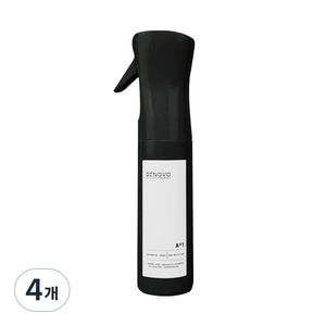디노보 반자동 안개분사 스프레이용기 300ml, 4개, Black