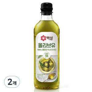 백설 압착올리브유, 900ml, 2개