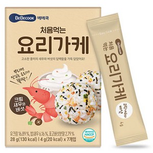 베베쿡 처음먹는 요리가케, 06.처음 먹는 요리가케-크림새우와버섯, 28g, 1개