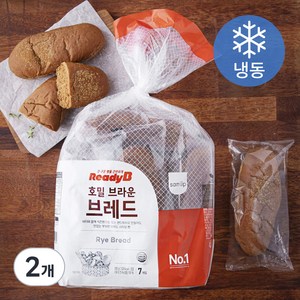 삼립 호밀 브라운 브레드 7개입 (냉동), 595g, 2개