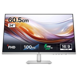 HP FHD 주사율 100Hz 높낮이조절 3년 워런티 모니터 블랙, 60.5cm, 524sh-94C20AA