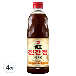 샘표 진간장 금F3, 860ml, 4개