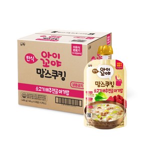아이꼬야 유아용 맘스쿠킹 이유식 15개월부터, 소고기배추전골아기밥, 140g, 10개