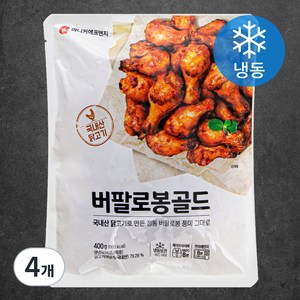 마니커에프앤지 버팔로봉골드 (냉동), 400g, 4팩