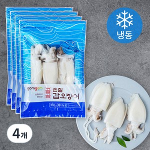 곰곰 손질 갑오징어 (냉동), 350g, 4개