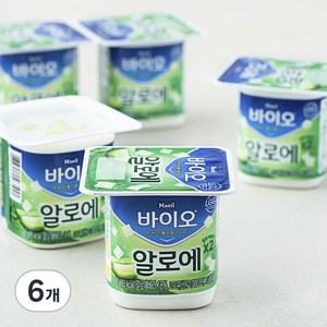 매일바이오 알로에 떠먹는 요구르트 80g x 6p, 480g, 6개