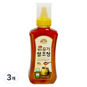 오가닉스토리 유기 쌀 조청, 480g, 3개