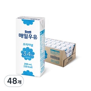 매일우유 오리지널, 200ml, 48개