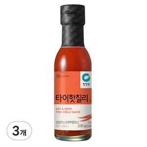 청정원 타이 핫 칠리 소스, 235g, 3개