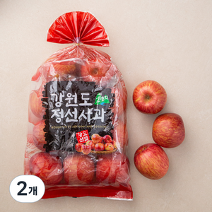 다조은 강원도 정선 당도선별 사과, 2.5kg, 2개