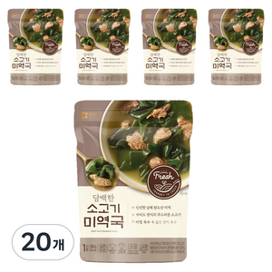 아워홈 담백한 소고기미역국, 300g, 20개