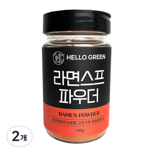 헬로우그린 라면 스프 파우더, 2개, 140g