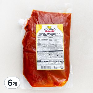 코다노 떡볶이소스, 2kg, 6개